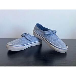 Vans slip on bow sz girls 11 with Velcro